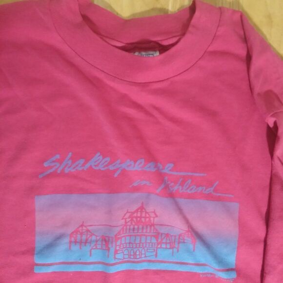 Vintage 90s Shakespeare In Ashland Oregon T-Shirt - Picture 1 of 8